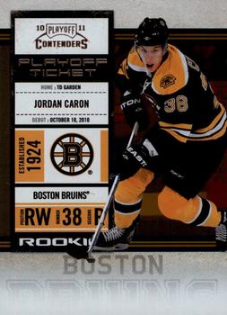 2010-11 Playoff Contenders - Playoff Tickets #119 Jordan Caron  Front