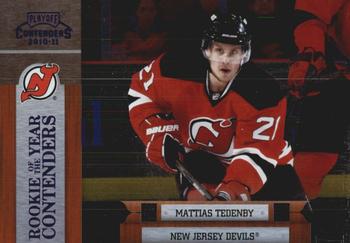 2010-11 Playoff Contenders - Rookie of the Year Contenders Purple #14 Mattias Tedenby  Front