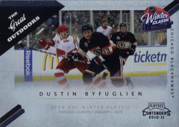 2010-11 Playoff Contenders - The Great Outdoors #10 Dustin Byfuglien  Front