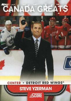 2010-11 Score - Canada Greats #8 Steve Yzerman  Front