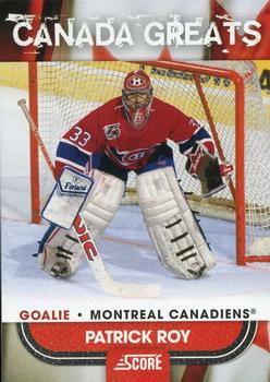 2010-11 Score - Canada Greats #14 Patrick Roy  Front