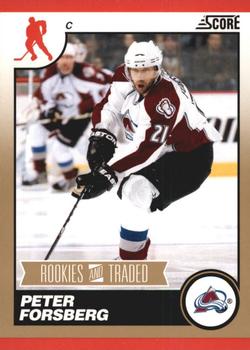 2010-11 Score - Rookies & Traded Gold #577 Peter Forsberg  Front