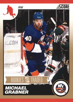 2010-11 Score - Rookies & Traded Gold #593 Michael Grabner  Front