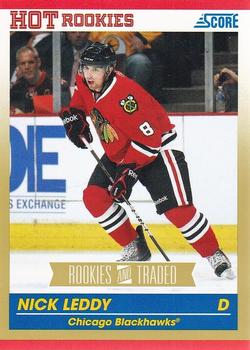 2010-11 Score - Rookies & Traded Gold #600 Nick Leddy  Front
