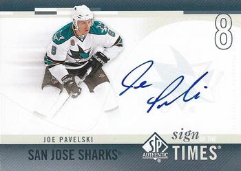 2010-11 SP Authentic - Sign of the Times #SOT-JP Joe Pavelski  Front