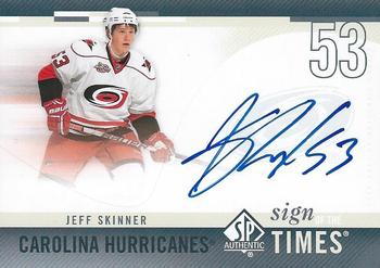 2010-11 SP Authentic - Sign of the Times #SOT-SK Jeff Skinner  Front