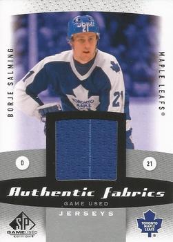 2010-11 SP Game Used - Authentic Fabrics #AF-BS Borje Salming  Front