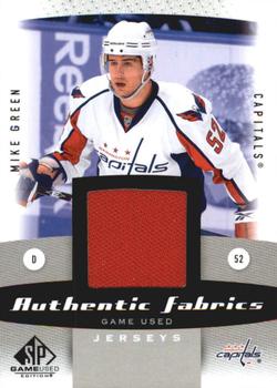 2010-11 SP Game Used - Authentic Fabrics #AF-MG Mike Green  Front