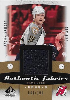 2010-11 SP Game Used - Authentic Fabrics Gold #AF-JA Jason Arnott  Front