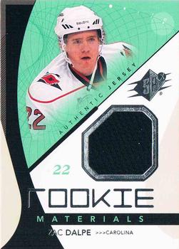 2010-11 SPx - Rookie Materials #RM-ZD Zac Dalpe Front