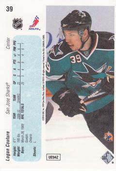 2010-11 Upper Deck - 20th Anniversary Variation #39 Logan Couture  Back
