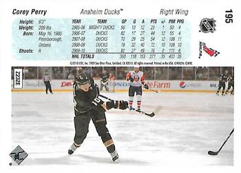 2010-11 Upper Deck - 20th Anniversary Variation #195 Corey Perry  Back