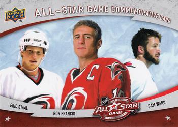 2010-11 Upper Deck - All-Star Game #ASG10 Eric Staal / Ron Francis / Cam Ward  Front