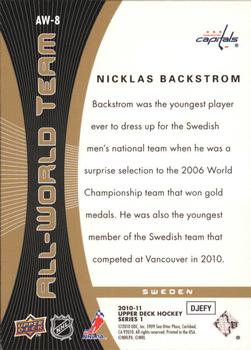 2010-11 Upper Deck - All-World Team #AW-8 Nicklas Backstrom  Back