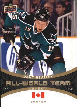 2010-11 Upper Deck - All-World Team #AW-11 Dany Heatley  Front