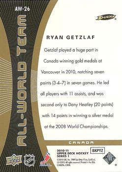 2010-11 Upper Deck - All-World Team #AW-26 Ryan Getzlaf  Back