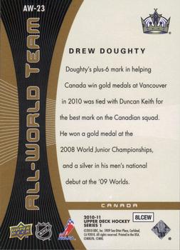 2010-11 Upper Deck - All-World Team #AW-23 Drew Doughty  Back