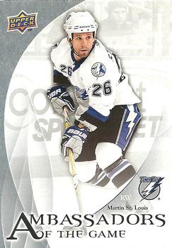 2010-11 Upper Deck - Ambassadors of the Game #AG-9 Martin St. Louis  Front