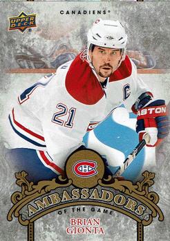 2010-11 Upper Deck - Ambassadors of the Game #AG-40 Brian Gionta  Front