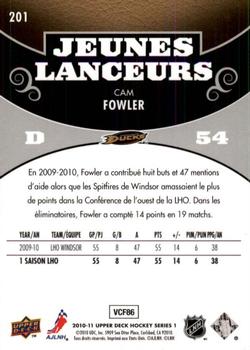 2010-11 Upper Deck French #201 Cam Fowler Back