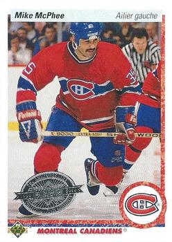 2010-11 Upper Deck French - 1990-91 Upper Deck French Buybacks #384 Mike McPhee  Front
