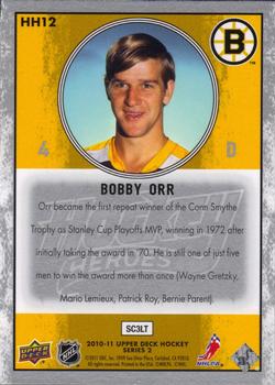2010-11 Upper Deck - Hockey Heroes: Bobby Orr #HH12 Bobby Orr  Back