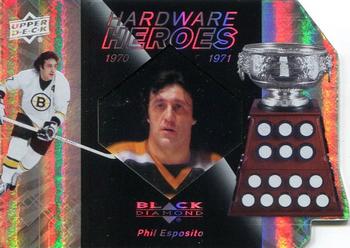 2010-11 Upper Deck Black Diamond - Hardware Heroes #HH-PE Phil Esposito  Front