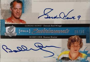 2010-11 Upper Deck The Cup - Enshrinements Dual #CE2-GB Gordie Howe / Bobby Orr  Front