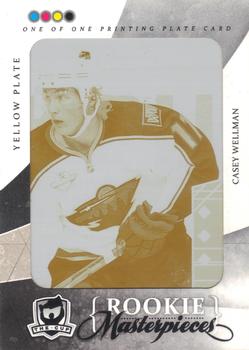 2010-11 Upper Deck The Cup - Printing Plates Black Diamond Yellow #BD-167 Casey Wellman  Front