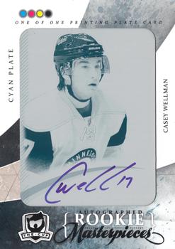 2010-11 Upper Deck The Cup - Printing Plates SP Authentic Cyan #SPA-276 Casey Wellman Front