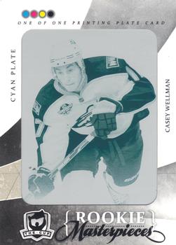 2010-11 Upper Deck The Cup - Printing Plates SP Game Used Cyan #SPGU-165 Casey Wellman  Front