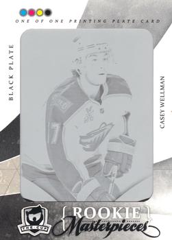 2010-11 Upper Deck The Cup - Printing Plates Ultimate Collection Black #ULT-80 Casey Wellman  Front