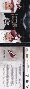 2010-11 Upper Deck The Cup - Rookie Bookmarks Dual Autographs #RBK-PHX Oliver Ekman-Larsson / Brett MacLean  Front
