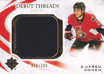 2010-11 Upper Deck Ultimate Collection - Debut Threads #DT-JC Jared Cowen  Front