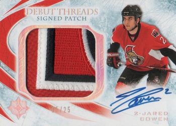 2010-11 Upper Deck Ultimate Collection - Debut Threads Patches Autographs #SDT-JC Jared Cowen  Front