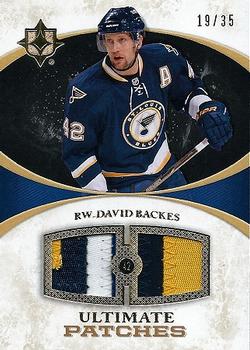 2010-11 Upper Deck Ultimate Collection - Ultimate Patches #UJ-DB David Backes  Front