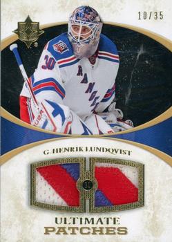 2010-11 Upper Deck Ultimate Collection - Ultimate Patches #UJ-HL Henrik Lundqvist  Front