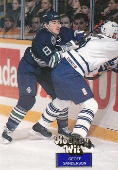 1994 Hockey Wit #6 Geoff Sanderson Front