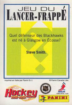 1992-93 Panini Hockey Stickers (French) #25 Jeff Brown  Back
