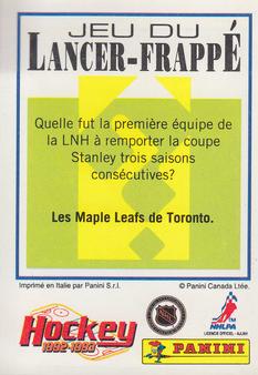 1992-93 Panini Hockey Stickers (French) #64 Wayne Gretzky  Back