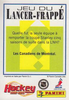 1992-93 Panini Hockey Stickers (French) #66 Jari Kurri  Back