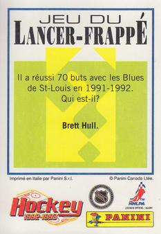 1992-93 Panini Hockey Stickers (French) #161 Michal Pivonka  Back