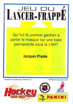 1992-93 Panini Stickers (French) #171 Chris Terreri  Back