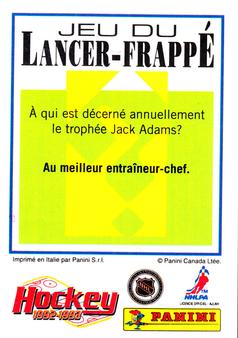 1992-93 Panini Hockey Stickers (French) #177 Valeri Zelepukin  Back