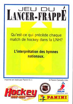 1992-93 Panini Hockey Stickers (French) #178 Bruce Driver  Back