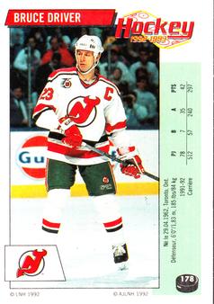 1992-93 Panini Hockey Stickers (French) #178 Bruce Driver  Front
