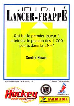 1992-93 Panini Stickers (French) #227 Bryan Trottier  Back