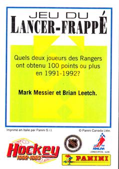 1992-93 Panini Hockey Stickers (French) #228 Larry Murphy  Back