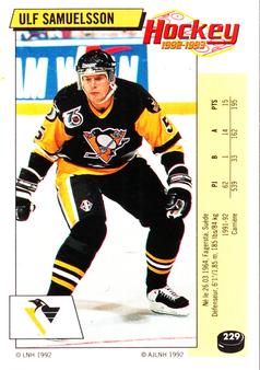1992-93 Panini Hockey Stickers (French) #229 Ulf Samuelsson  Front