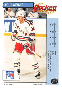 1992-93 Panini Hockey Stickers (French) #236 Doug Weight  Front